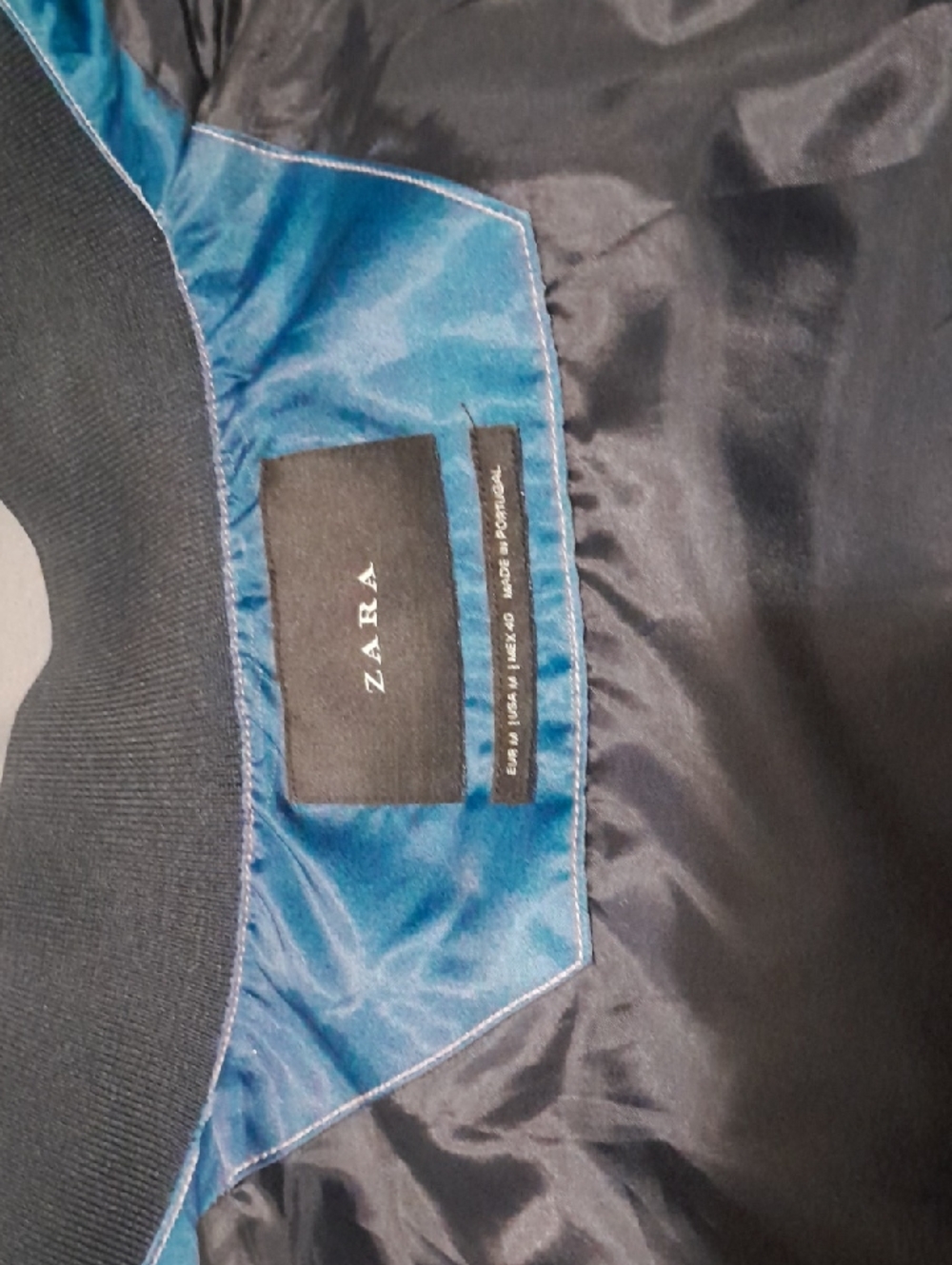 Zara Black and Blue Jacket - Picture 4 of 5